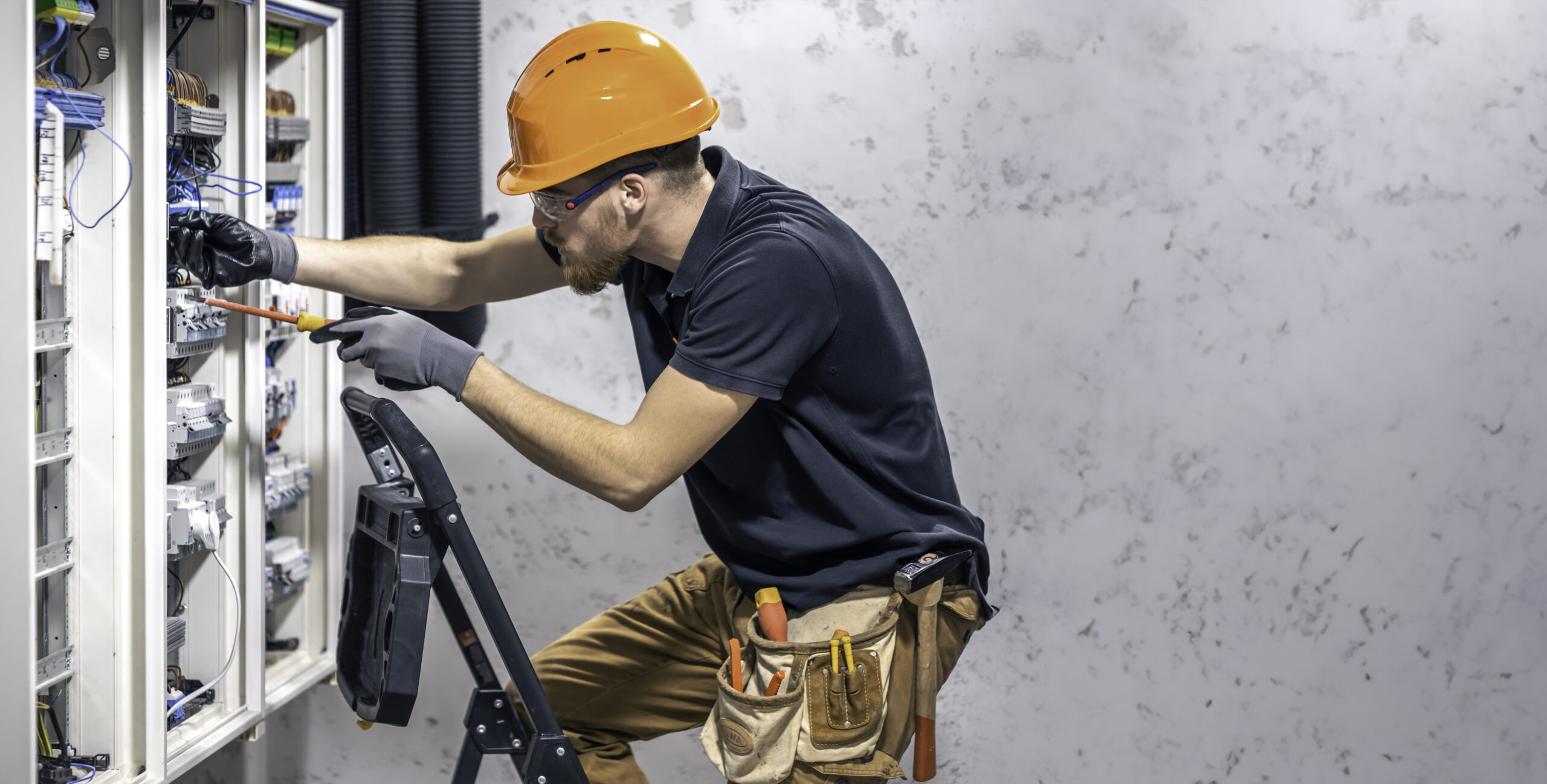 HVAC Engineer at work